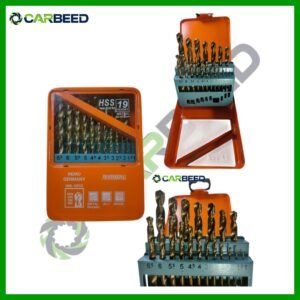طقم بنطة حدادى 1 - 10 مم 19 قطعة - HSS Twist Drill Bit Set 1–10 mm