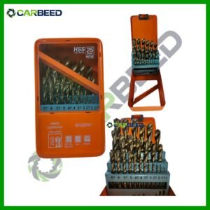طقم بنطة حدادي 1 – 13 مم | 25 قطعة - HSS Twist Drill Bit Set 1–13 mm