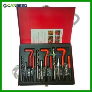 شنطة ذكر وسوستة 6–10 مم = complete thread-repair kit for M6 | M8 | M10 (Straight type inserts + taps + drill + insertion tool)
