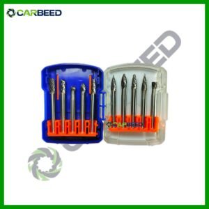 طقم فريزة كربيد 6 مم 10 ق - Carbide Burr Set 6 mm (10 pcs)
